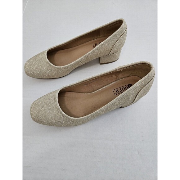 Idifu Metallic Sparkle Low Block Heels Size 6.5 New Didifu - Picture 3 of 10